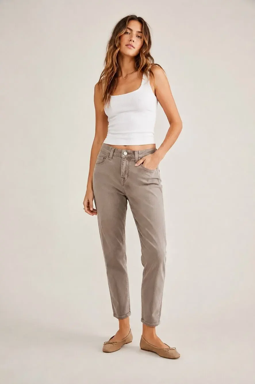 Free People FP Skinny Jeans Size 28 Taupe Gray Brown Stretch Ankle Jeans